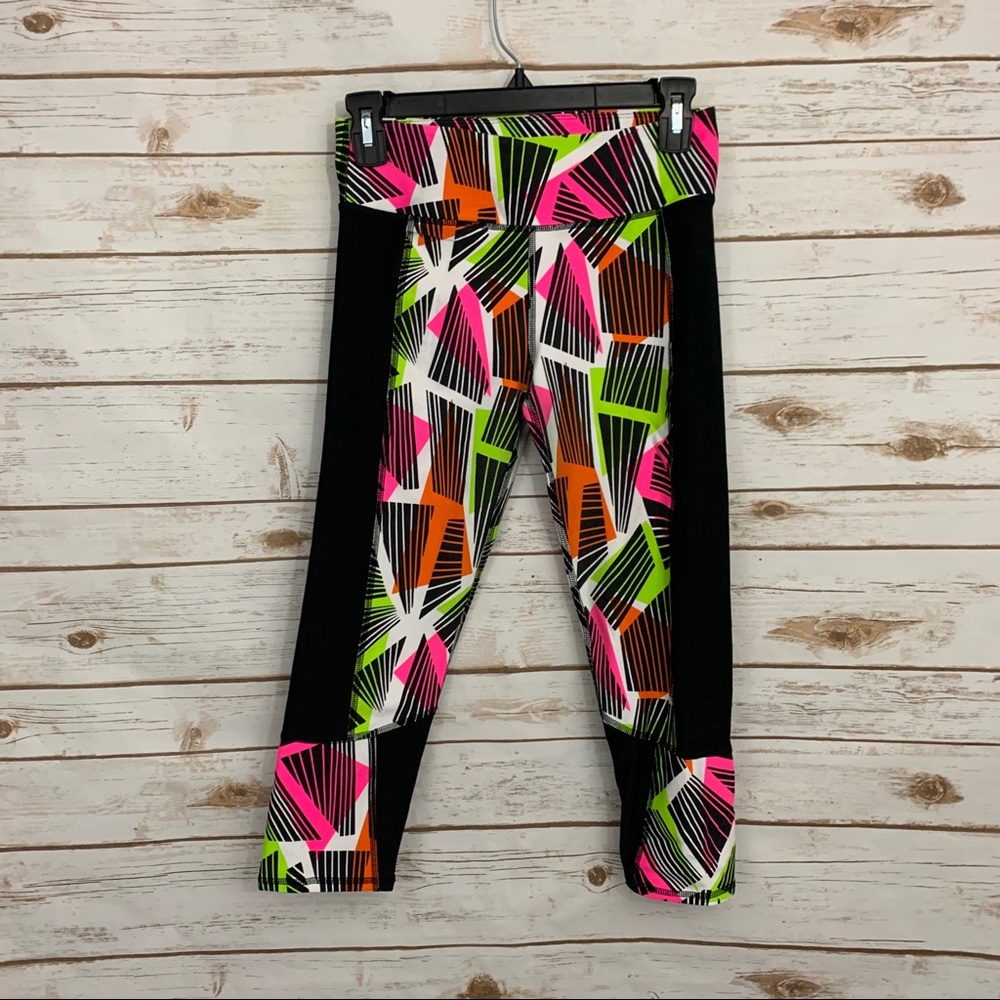 Fabletics Pull On Patterned Midrise Black Tribal … - image 1